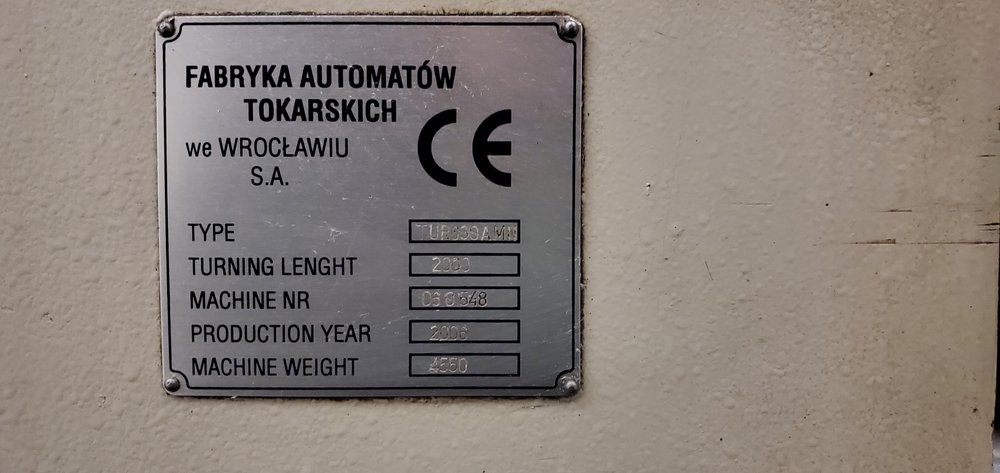 Toolmex TUR630AMN-2000, Machine ID:9105 Toolmex TUR630AMN-2000, Machine ID:9105
